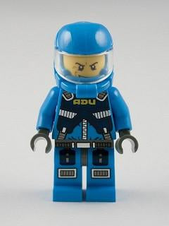 LEGO Minifigure-Alien Defense Unit Soldier 2 - Dark Bluish Gray Hips-Space / Alien Conquest-AC005-Creative Brick Builders